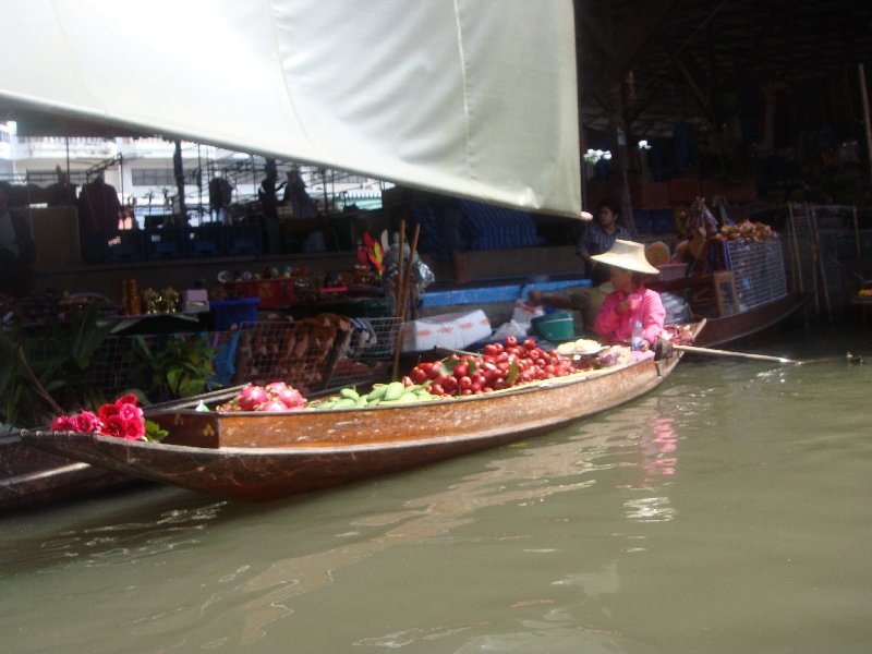 The Floating Market at Damnoen Saduak Thailand Review Photograph