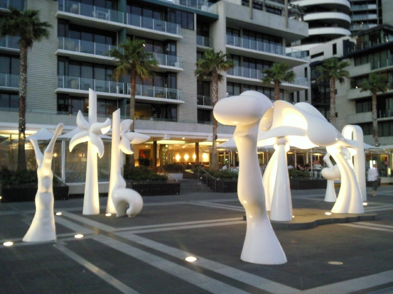Docklands arty esplanade, Australia