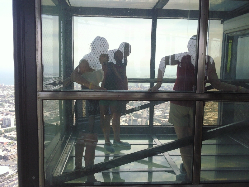 Eureka glass box from 88th floor!!, Australia