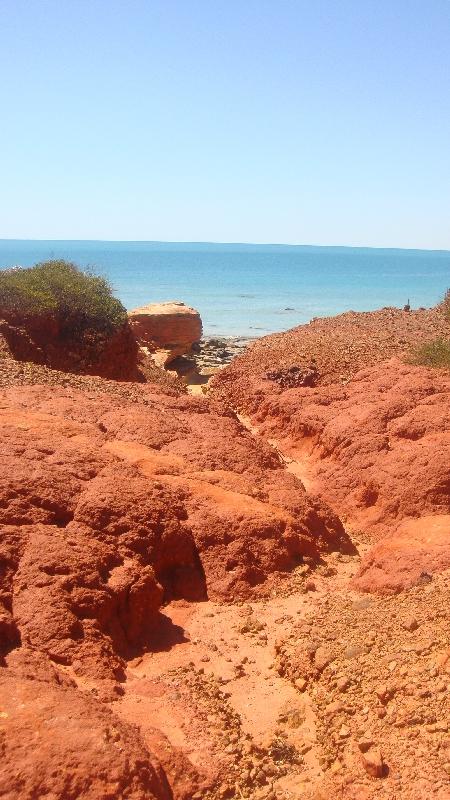 The coastal cliffs at Gantheaume, Australia