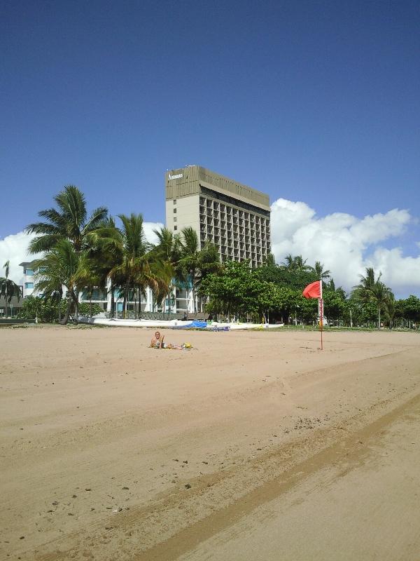 The hotel from the beach, Townsville Australia