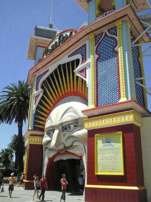 The St Kilda Luna Park in Melbourne, Australia