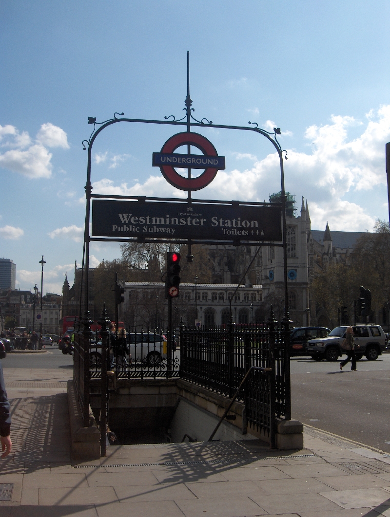Westminster Metro Station in London, United Kingdom