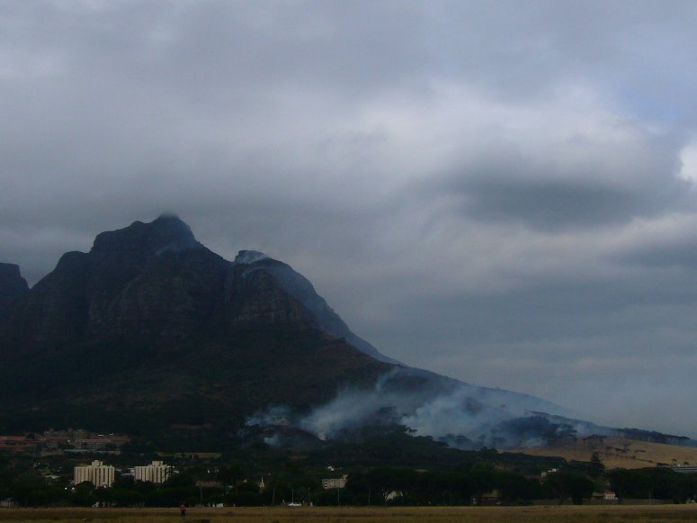Bush Fires at Tafelberg Mountain, South Africa