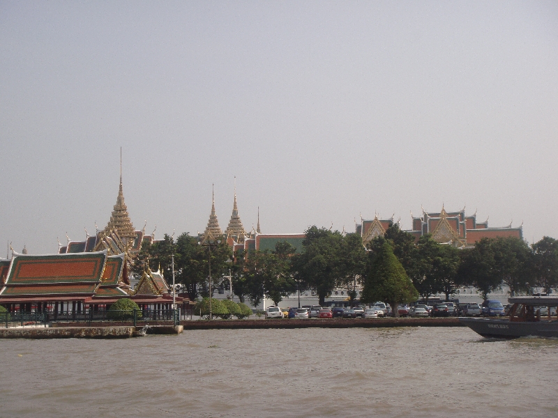 Bangkok Thailand River View of the Grand Palace