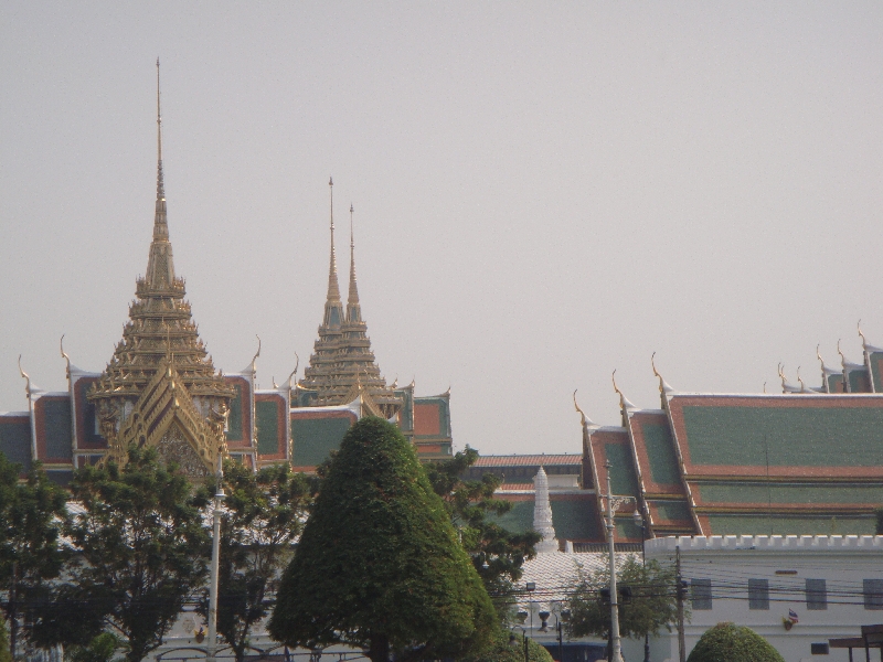 Bangkok Thailand Temples of the Grand Palace off shore