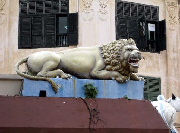 Lion statue in Little India, Singapore, Singapore Singapore