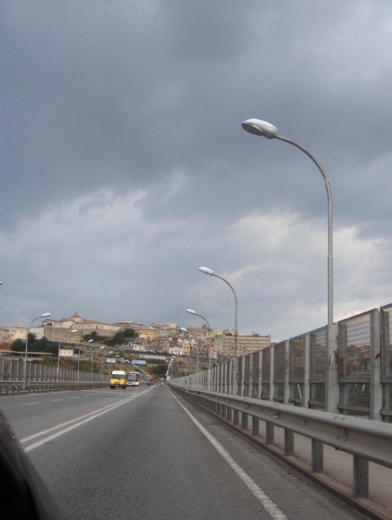Traffic on Catanzaro Bridge, Calabria, Catanzaro Italy