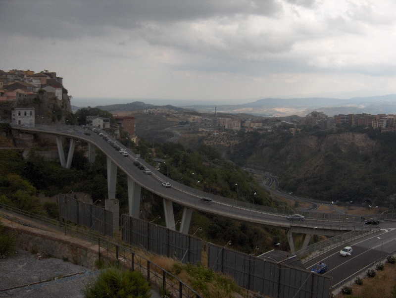 The Catanzaro Bridge in Calabria, Italy