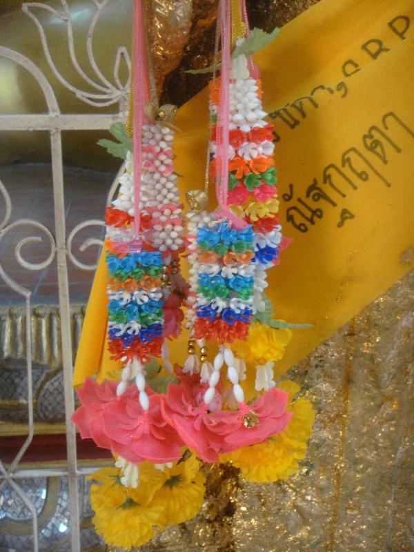 Beautiful Thai Buddhist necklaces, Nakhon Pathom Thailand