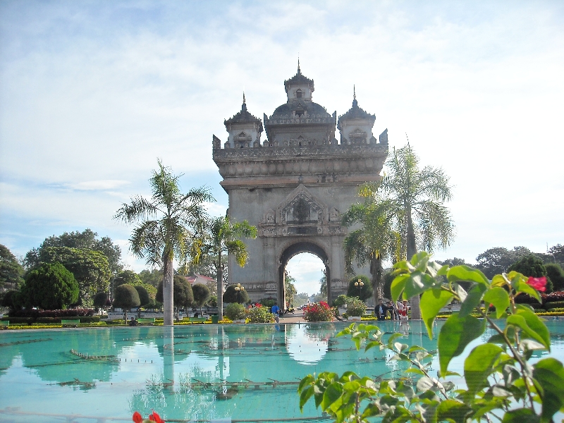 The Patuxay Monument in Vientiane, Vientiane Laos