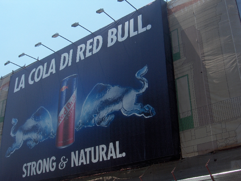 Red Bull campaign in Catania, Italy