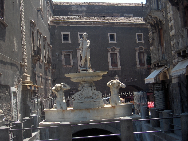 Fountain and wishing well, Catania Italy