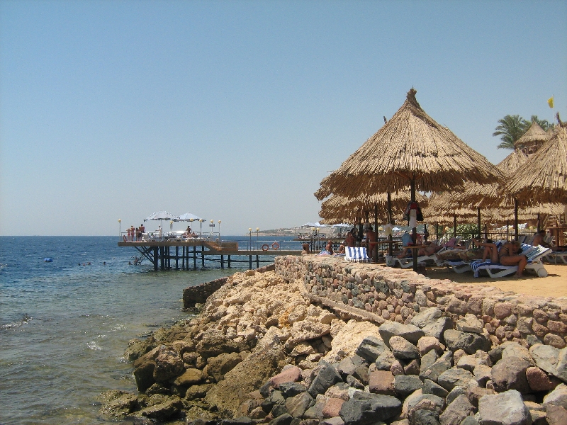 Accomodation on the beach, Egypt