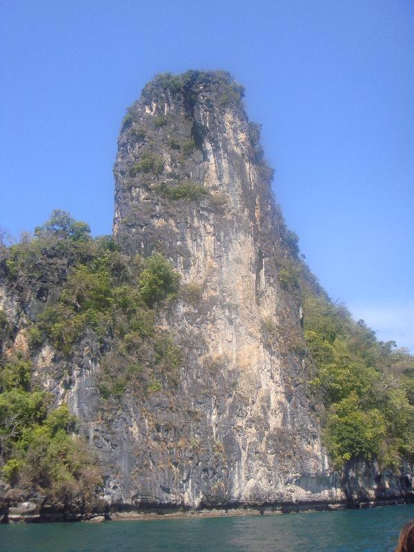 Tall Limestone rock formations, Thailand