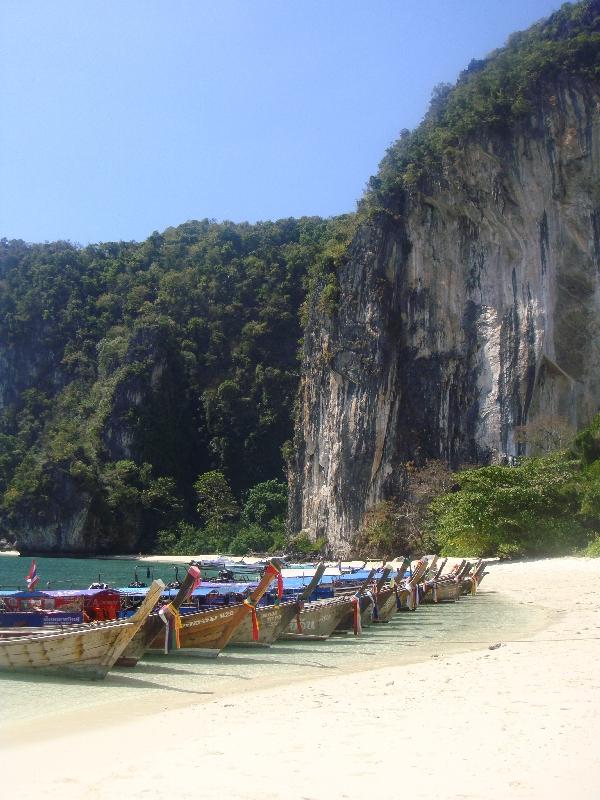 Longtail boats in Ko Hong, Ko Hong Thailand