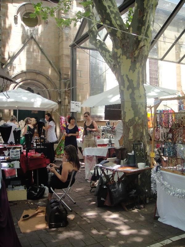 Local artists at Paddington Market, Australia