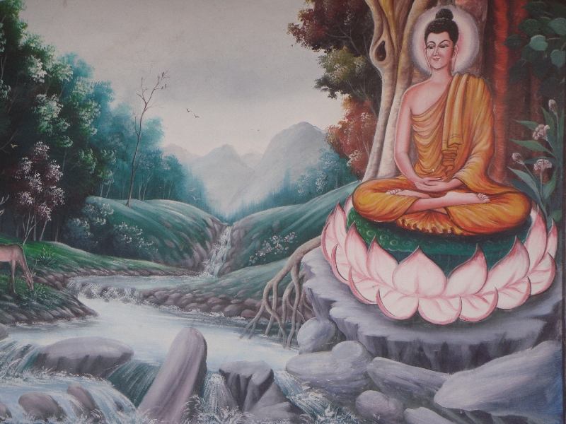 Mural Paintings at Wat Pan Ping, Thailand