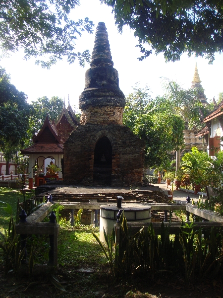 The Chedi remains of Wat Pan Ping, Chiang Mai Thailand