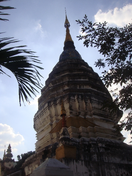 Upper Chedi of Lam Chang temple, Chiang Mai Thailand