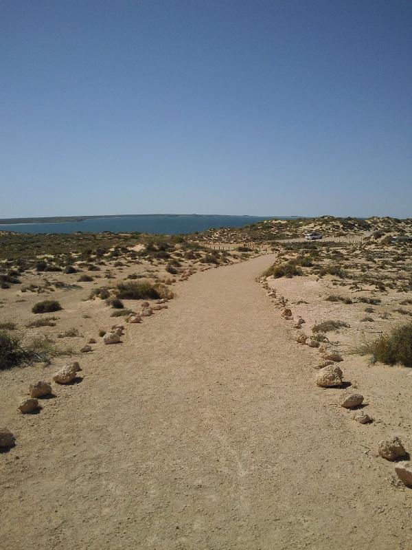 The walking path at Eagle Bluff, Australia