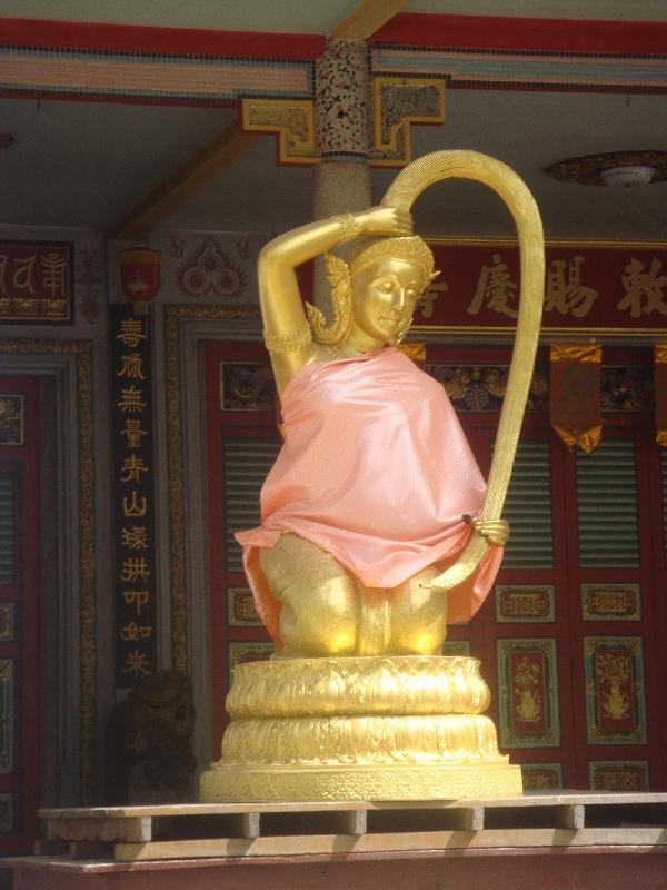 Golden statue at Chinese Temple, Thailand