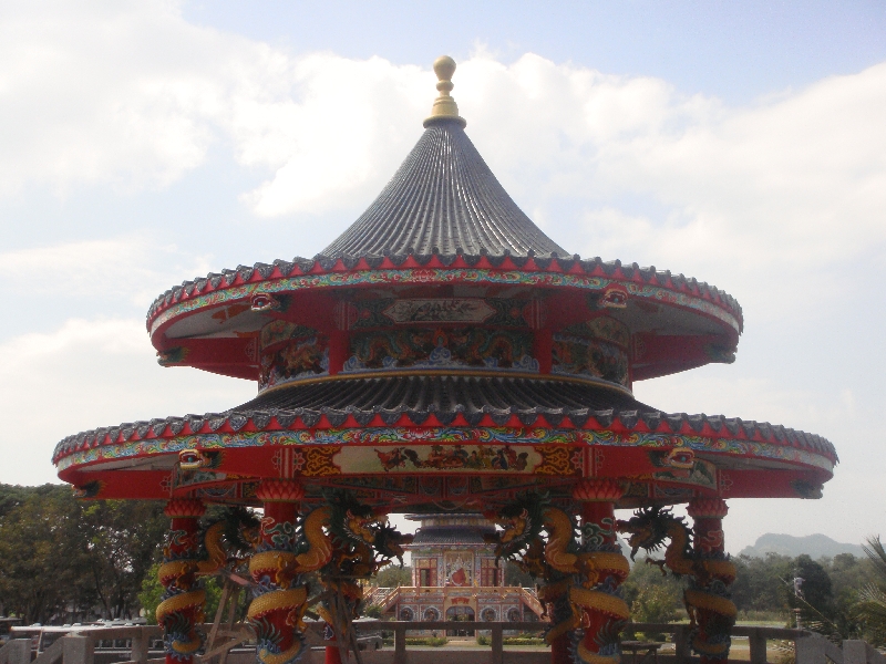 Chinese altars in Kanchaburi, Thailand