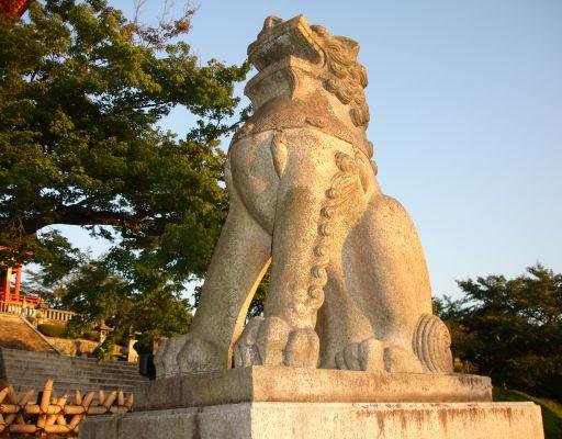 Japanese lion statue, Japan