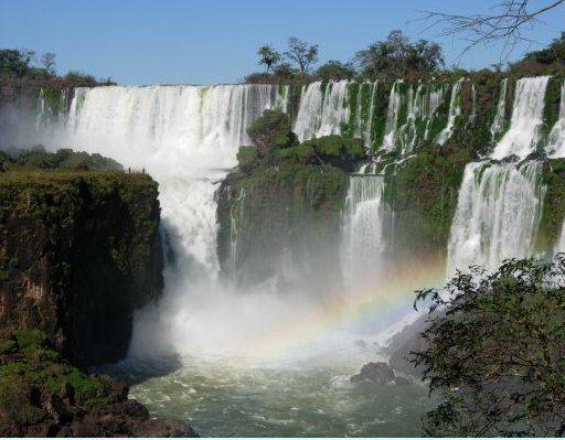 Rainbow at the Iguazu Waterfalls, Brazil