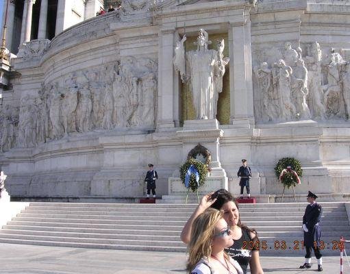 In front of Piazza Venezia in Rome., Italy
