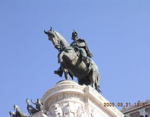 Marco Aurelio statue of Piazza Venezia., Italy