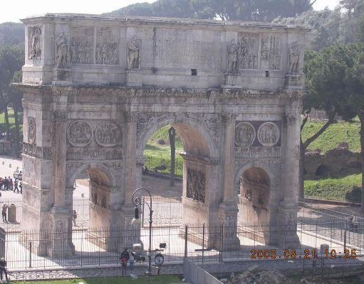 The Arch of Contantine in Rome., Rome Italy