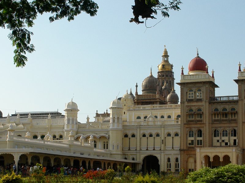 Panoramic photos of the Mysore Palace Ground., India