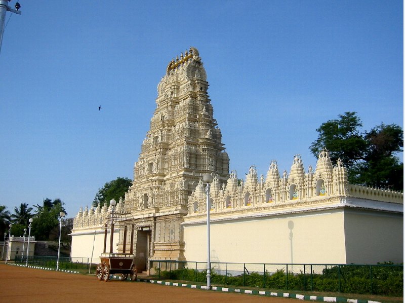 Photos of the Sri Bhuvaneswari temple in Mysore, India., India