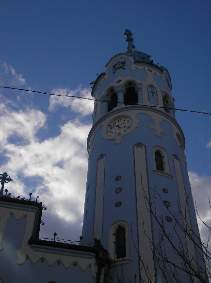 Pictures of the Blue Chuch in Bratislava, Slovakia