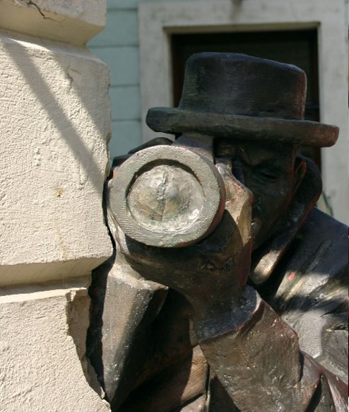 The Paparazzi sculpture in Bratislava, Bratislava Slovakia