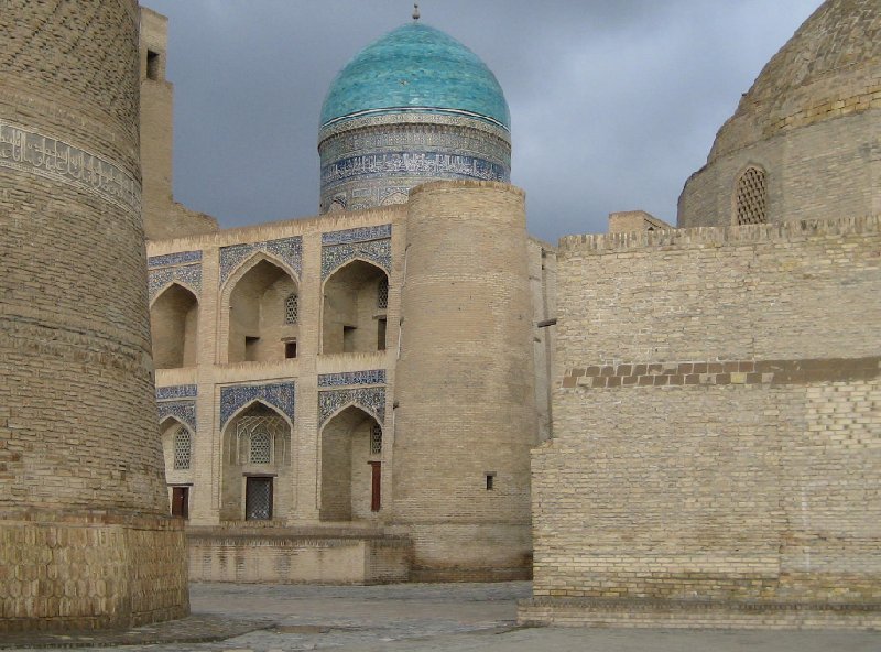 Pictures of the Mir-i Arab madrasah Mosque in Bukhara, Uzbekistan, Bukhara Province Uzbekistan