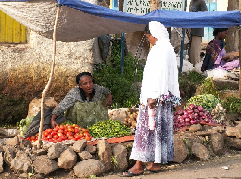Streetmarket in Gondar, Ethiopia, Gondar Ethiopia
