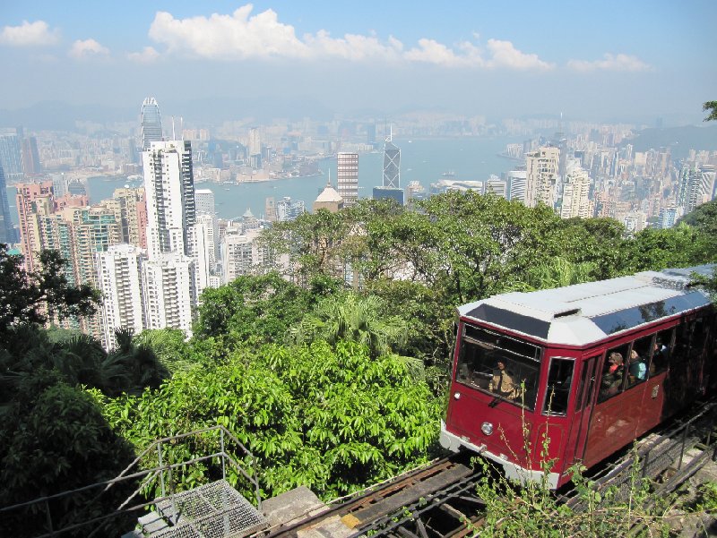 The Peak Tram up to Victoria's Peak, Hong Kong, Hong Kong