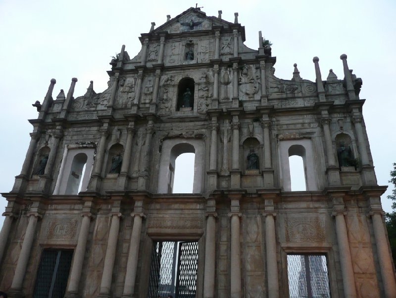 Pictures of the ruins of the St Paul's Cathedral, Macao