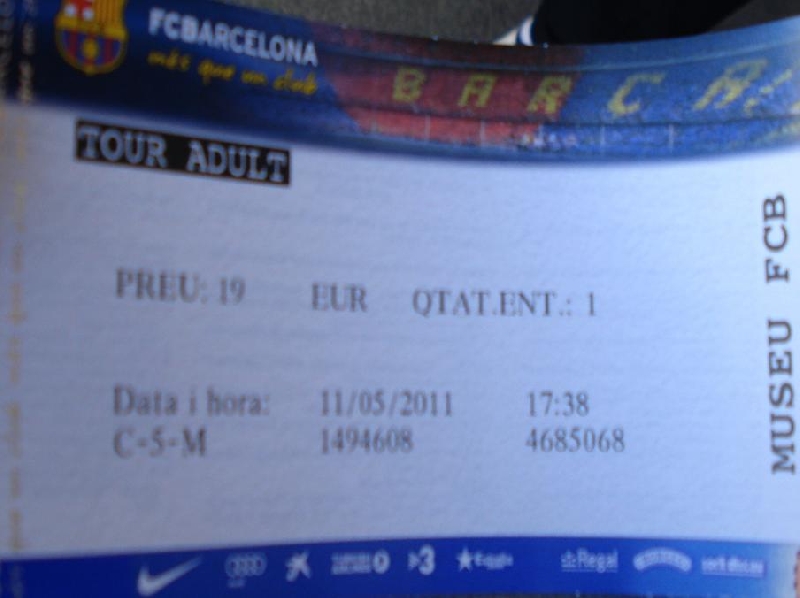 Photo FC Barcelona Tour 2011 Tickets 