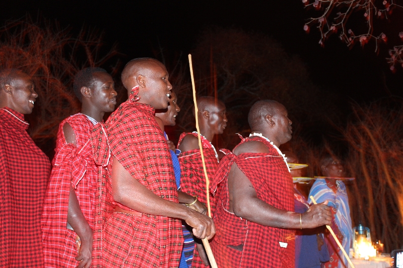 Masai Show at dinner Treetops, Tanzania