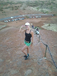 Climbing Ayers Rock