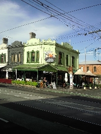Fitzroy street buildings in Melbourne