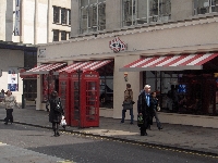 Telephone booth in central London