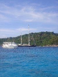 Happy travellers on the Similan Islands