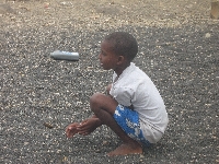 Little boy in Espargos, Cape Verde