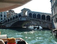 Gondola trip through the canals of Venice.