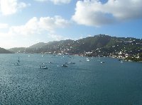 Pictures of the harbour of St Thomas, Virgin Islands