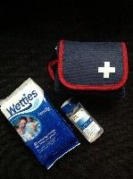 First Aid kit,wipes,hand sanitizer